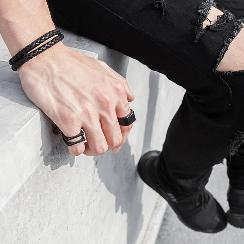 Genuine Leather Magnetic Buckle Bracelet