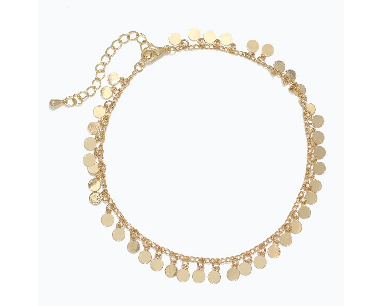 Gold Disc Anklet
