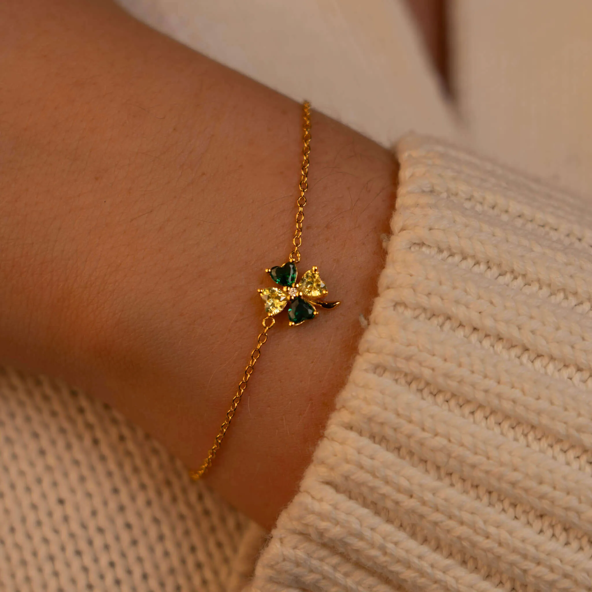 Golden Clover Bracelet