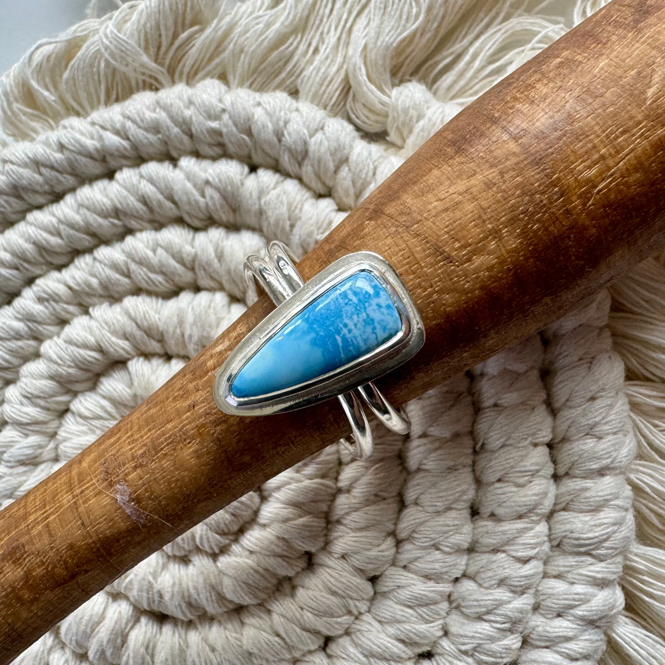 Golden Hills Turquoise Double Band Ring
