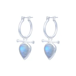 Indra Sterling Silver Hoops