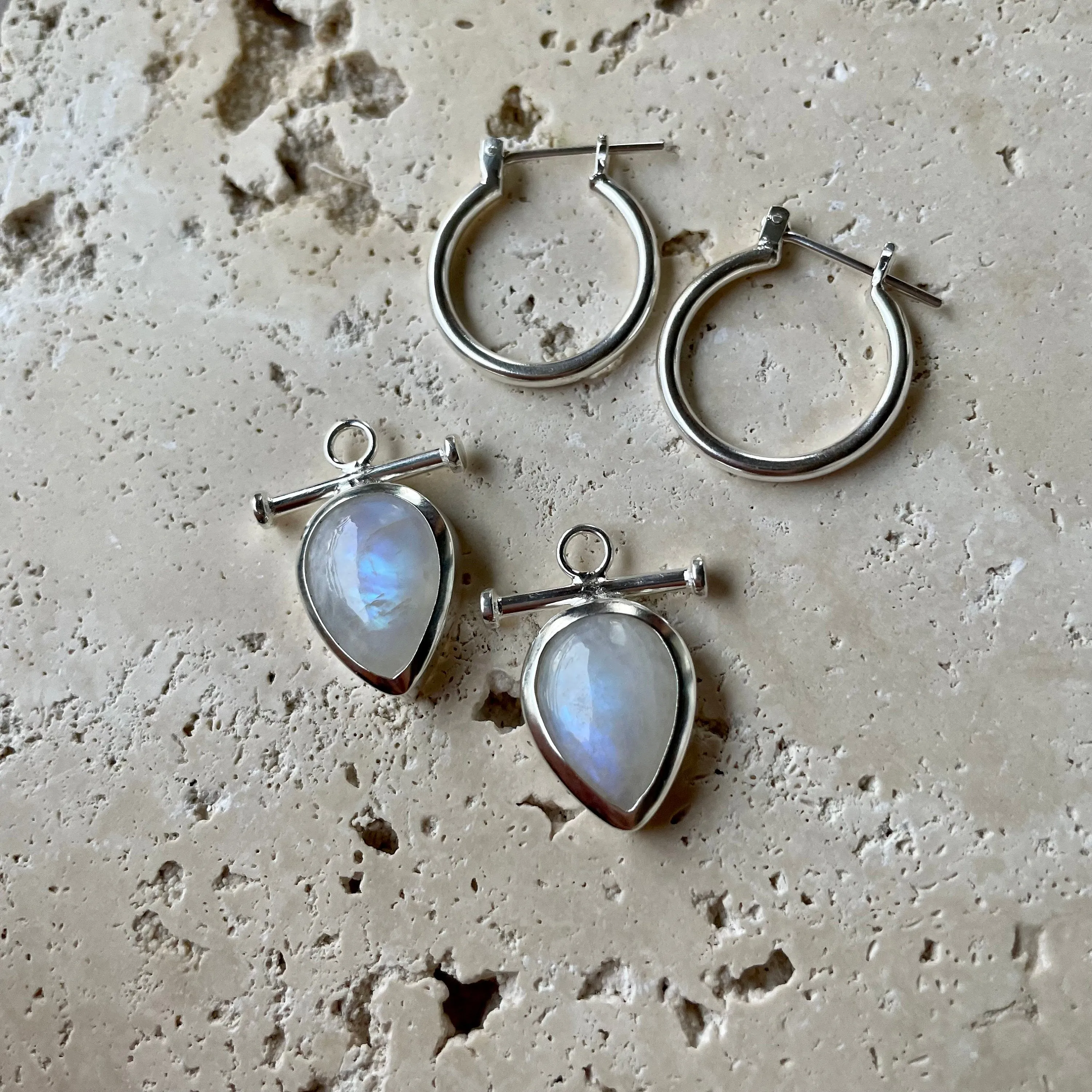 Indra Sterling Silver Hoops