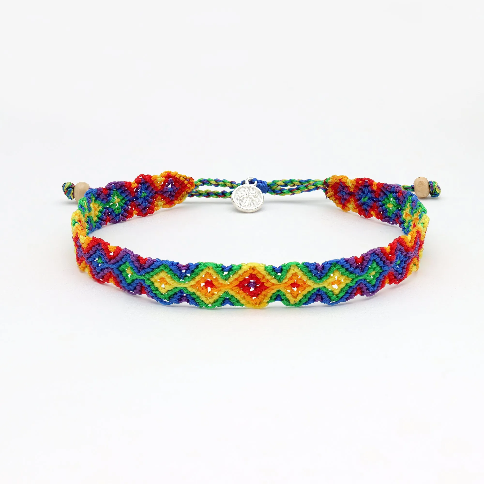 Just Like Us Pride Leme Surf Anklet Rainbow Edition