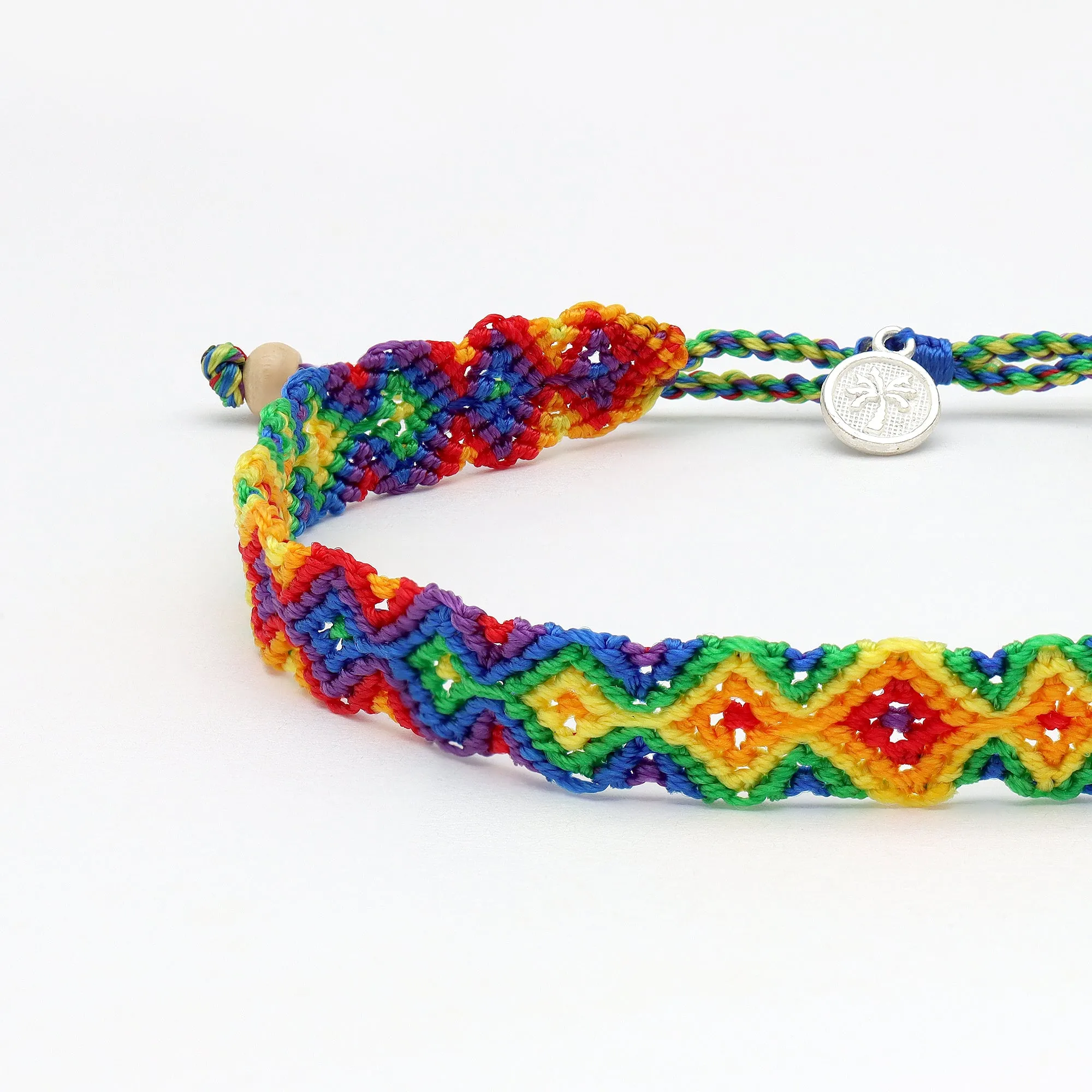 Just Like Us Pride Leme Surf Anklet Rainbow Edition