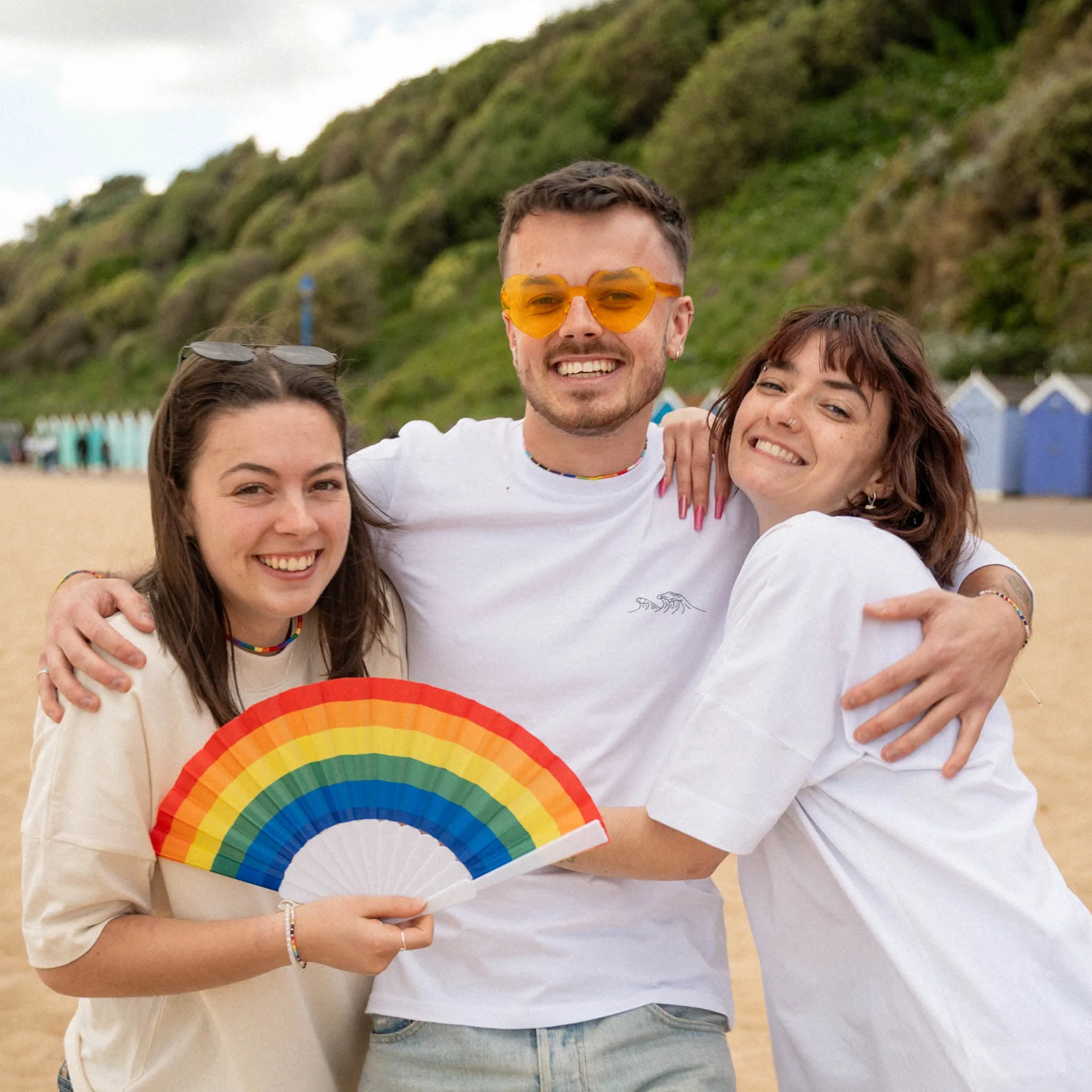 Just Like Us Pride Leme Surf Anklet Rainbow Edition