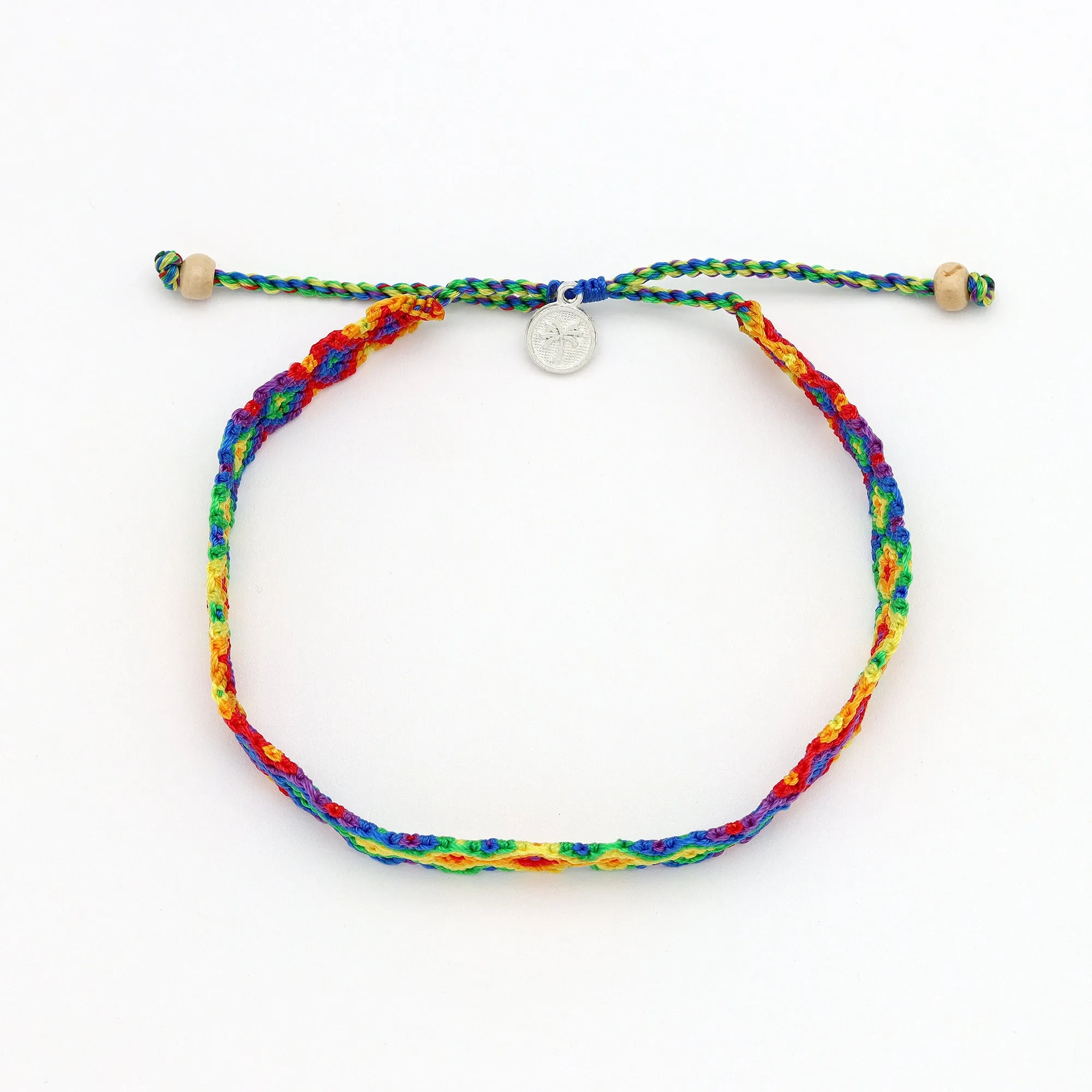 Just Like Us Pride Leme Surf Anklet Rainbow Edition
