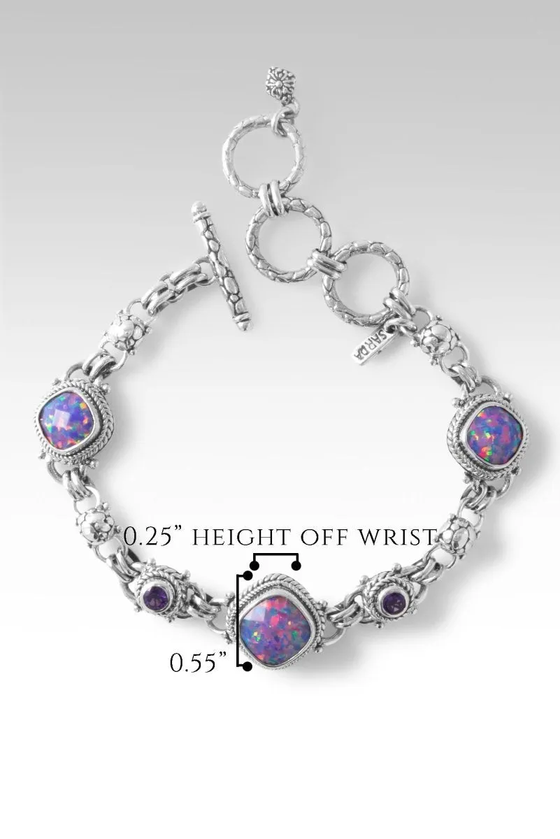 Lasting Change Bracelet II™ in Multi Lavender Simulated Opal
