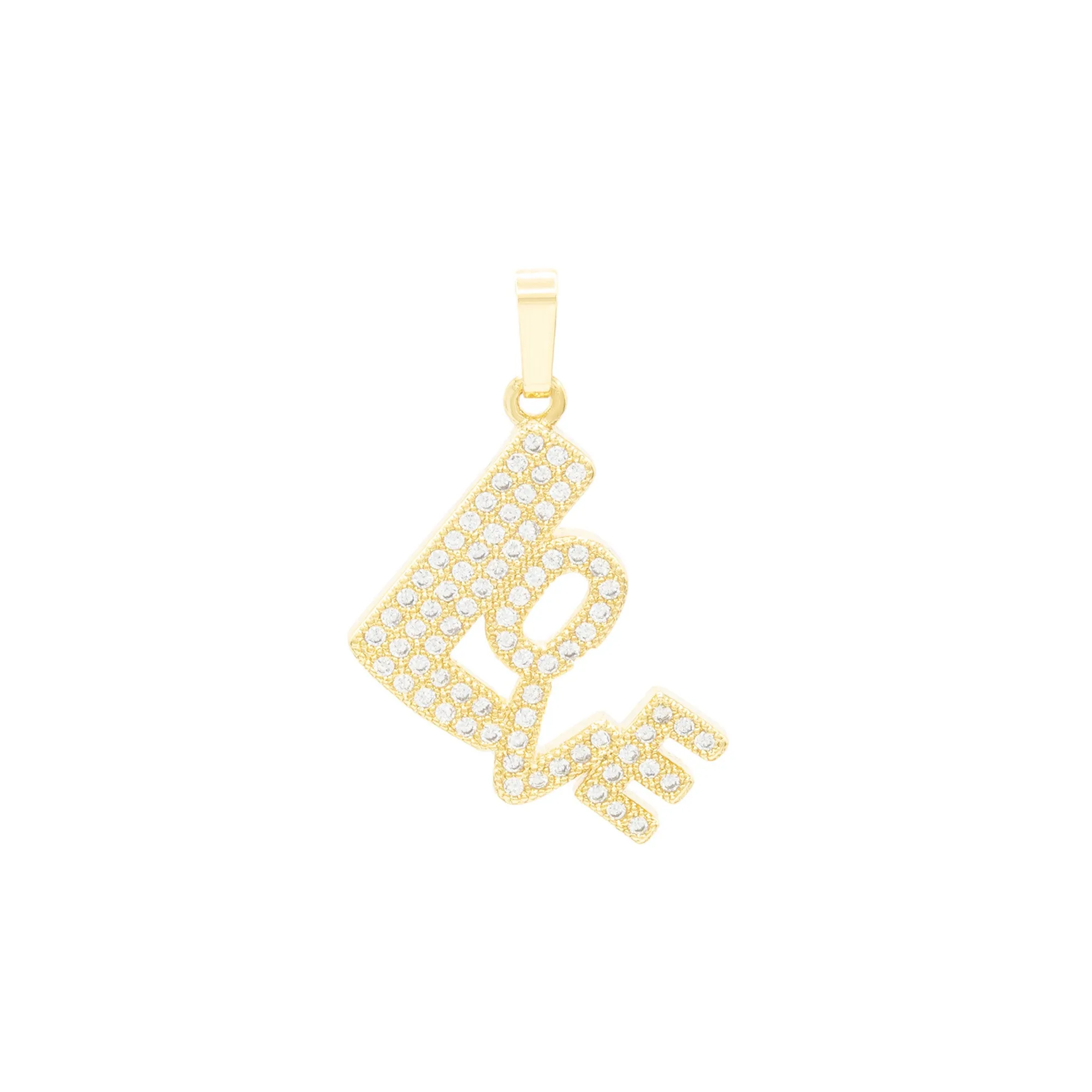 Love CZ Pendant 14K Anklet Bracelet Gold Filled Cubic Zirconia Charm Rope Foot Set 10" WomenJewelry
