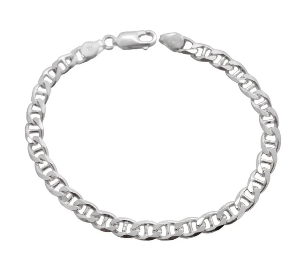 Men's 6.5mm Italian Mariner Chain Bracelet | 925 Sterling Silver Jewellry