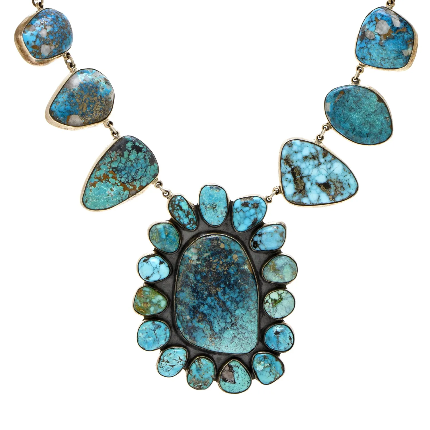 Modern Abstract Squash Blossom Necklace by FEDERICO JIMENEZ