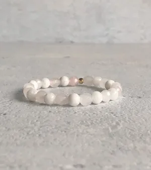 Moonstone & Rose Quartz Bracelet