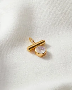 Moonstone June Birthstone Charm