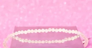 Moonstone Micro Cut Bead Bracelet