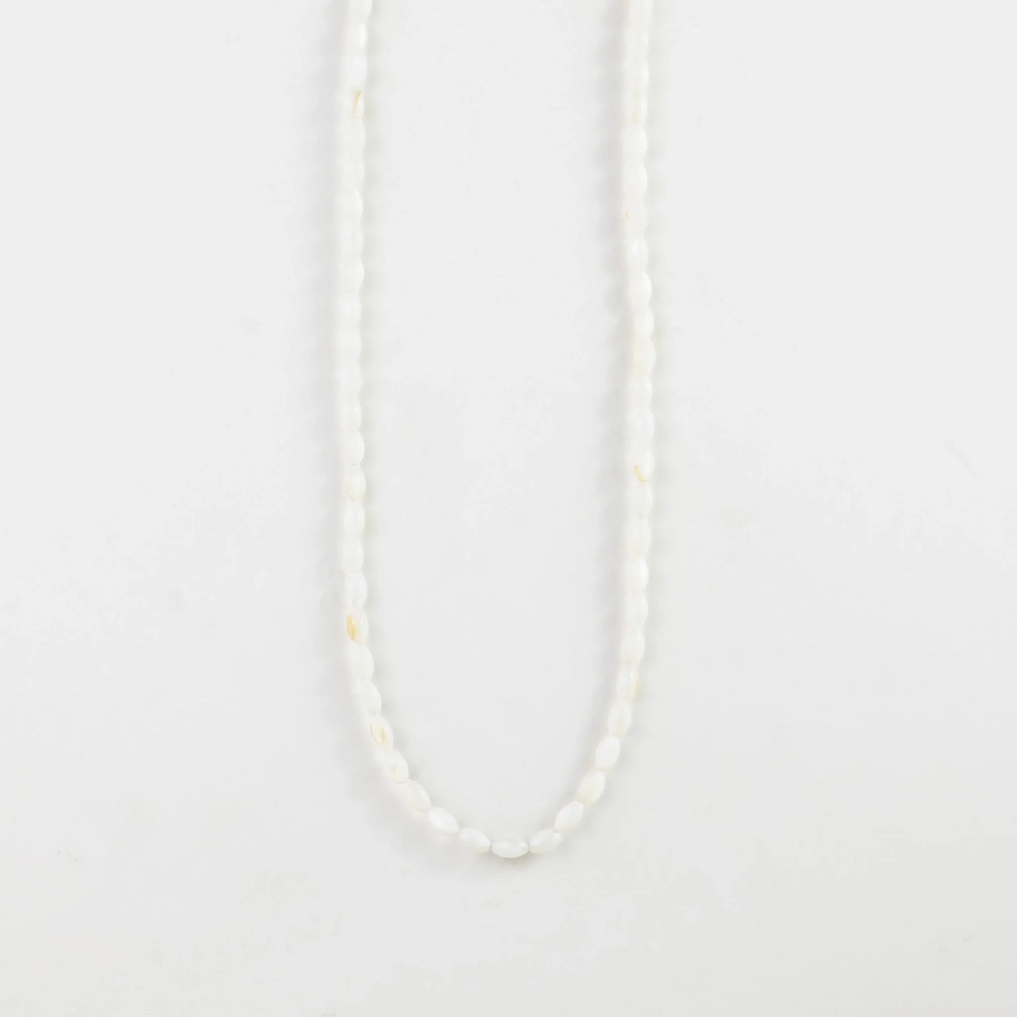Mother of Pearl Seed Bead Necklace