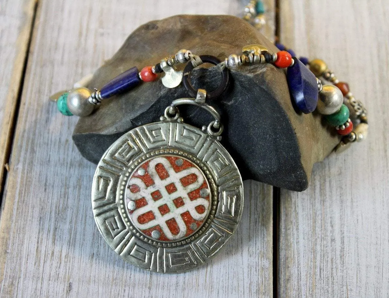Naga Reversable Statement Necklace