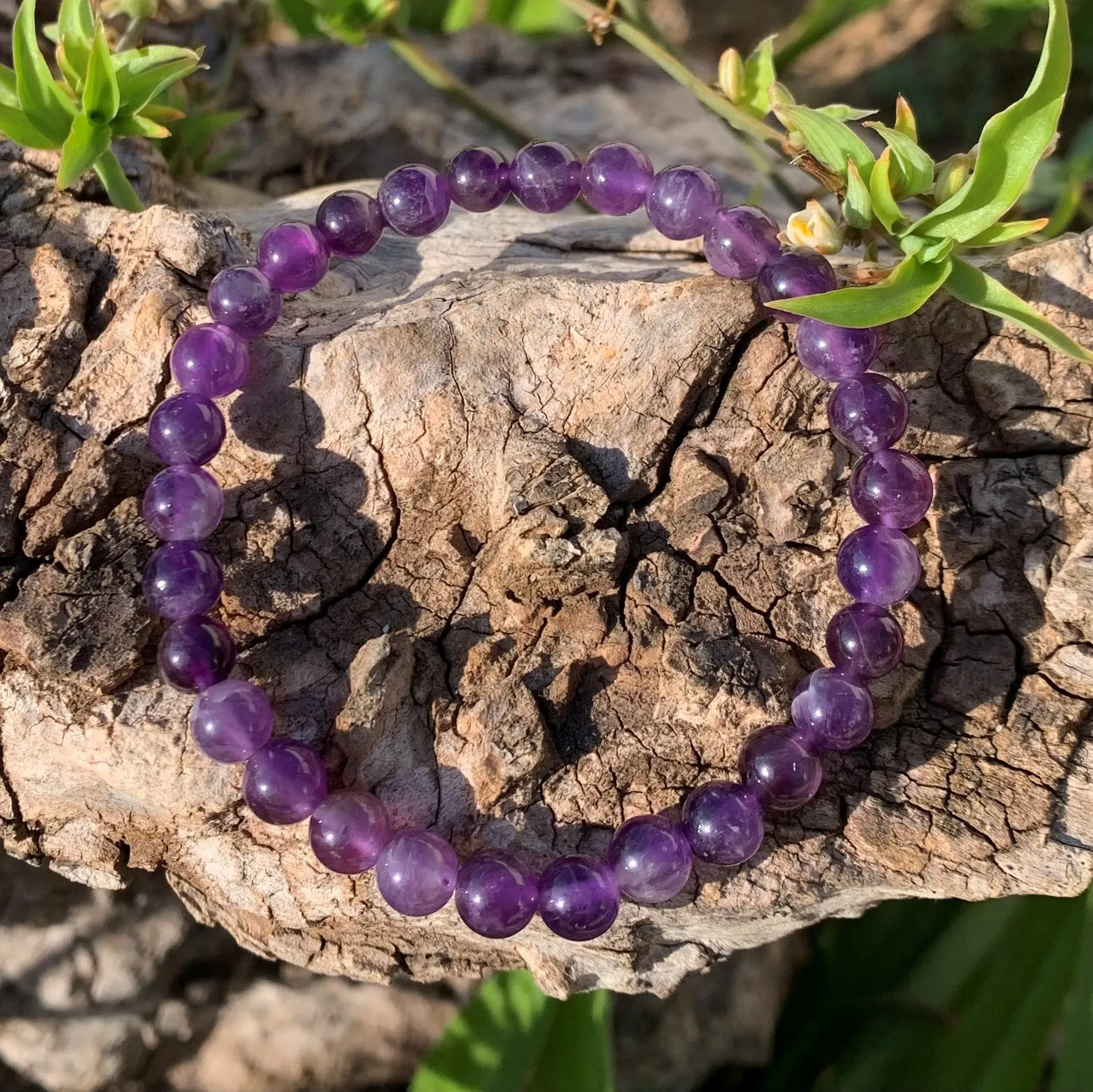 Natural amethyst bracelet "the spiritual"