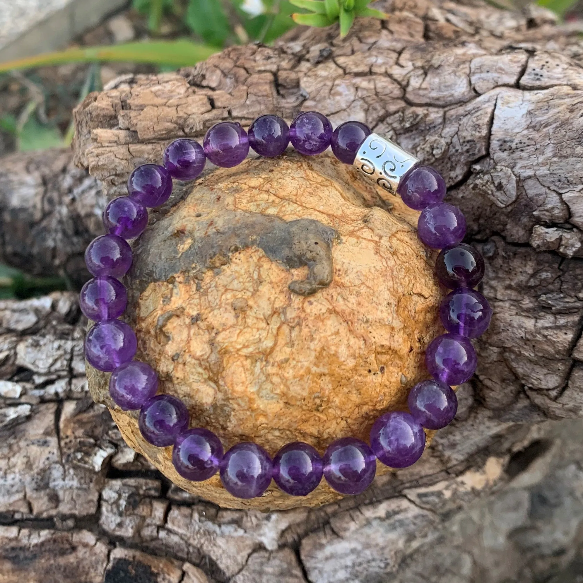 Natural amethyst bracelet "the spiritual"