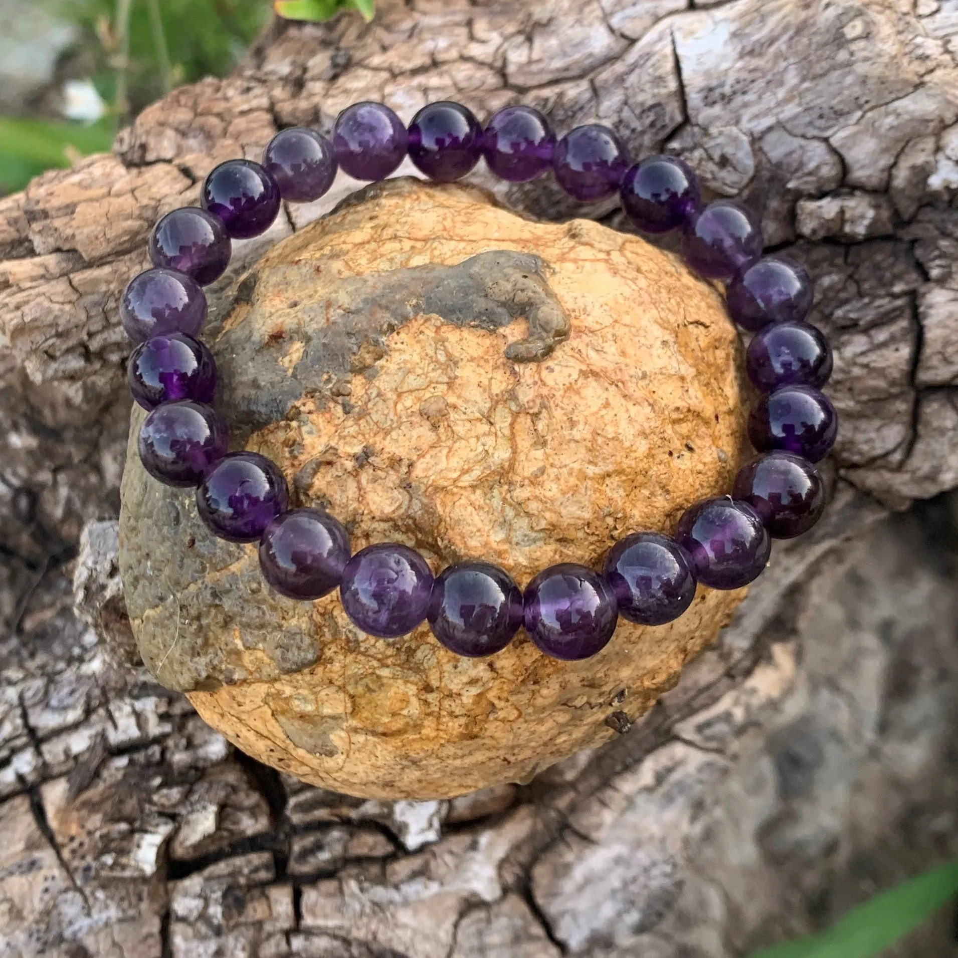 Natural amethyst bracelet "the spiritual"