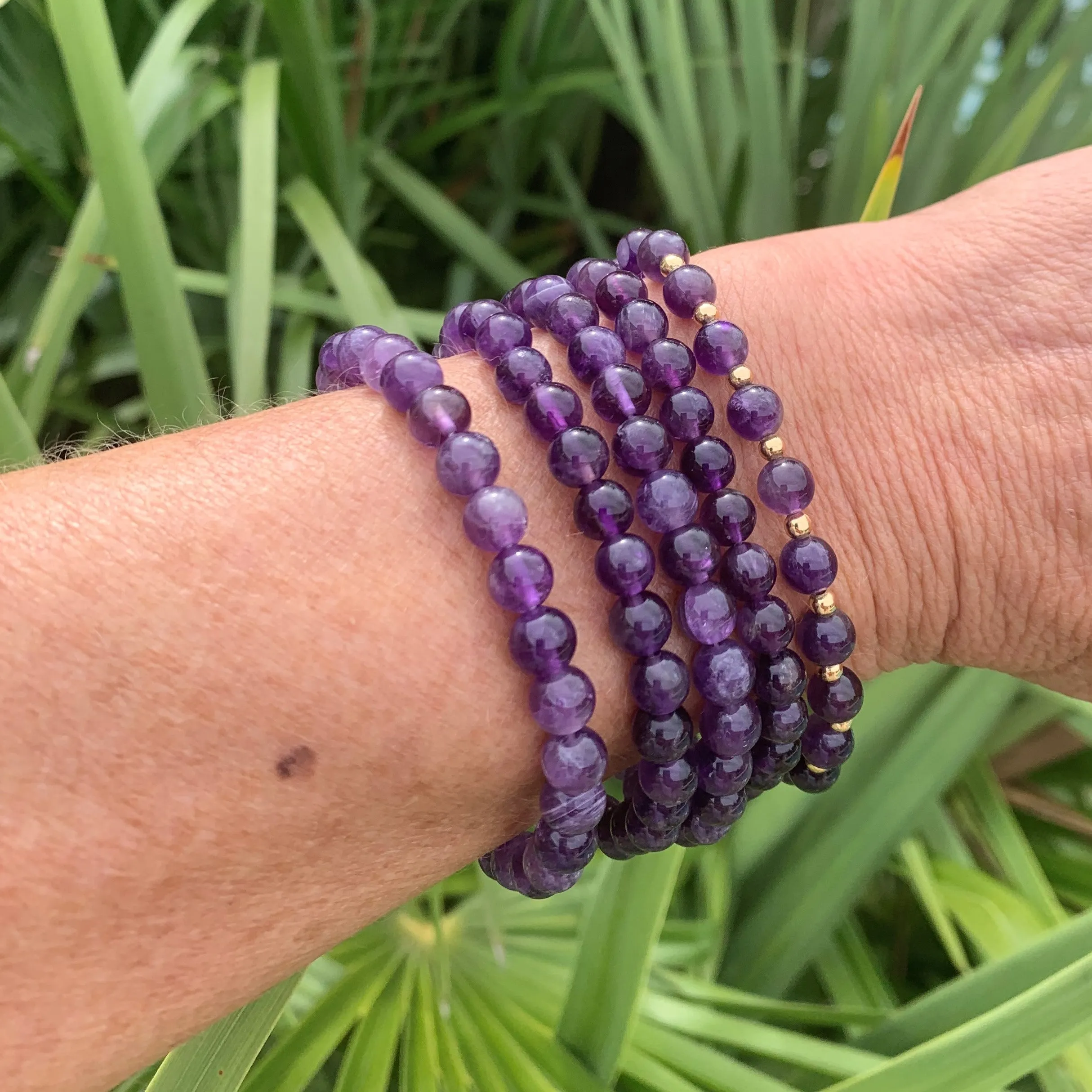 Natural amethyst bracelet "the spiritual"