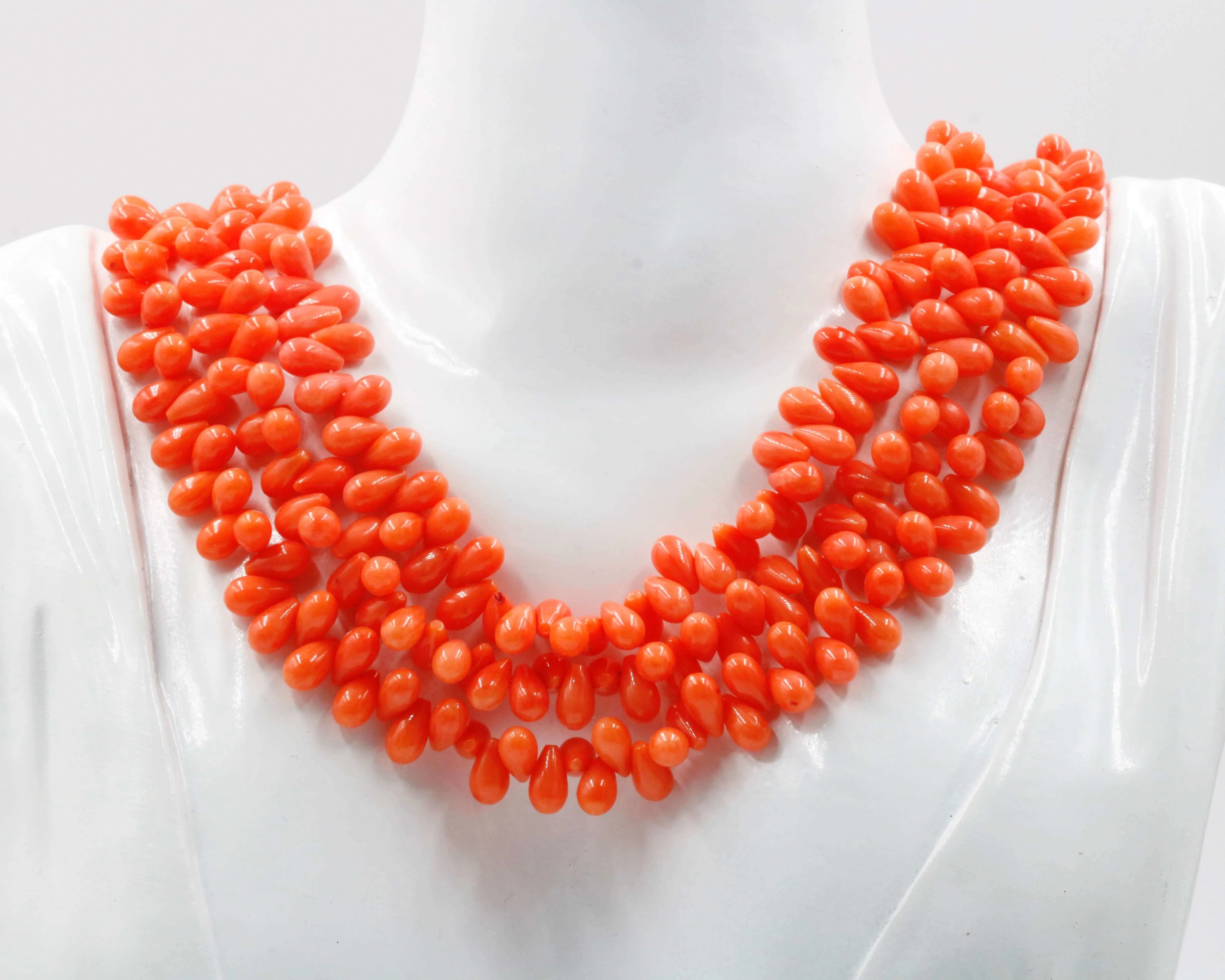 Natural Coral Beads Coral Italian Coral beads Red Coral Beads Antique Coral Beads Natural Coral Bead Necklace 18 inch SKU: 6142605