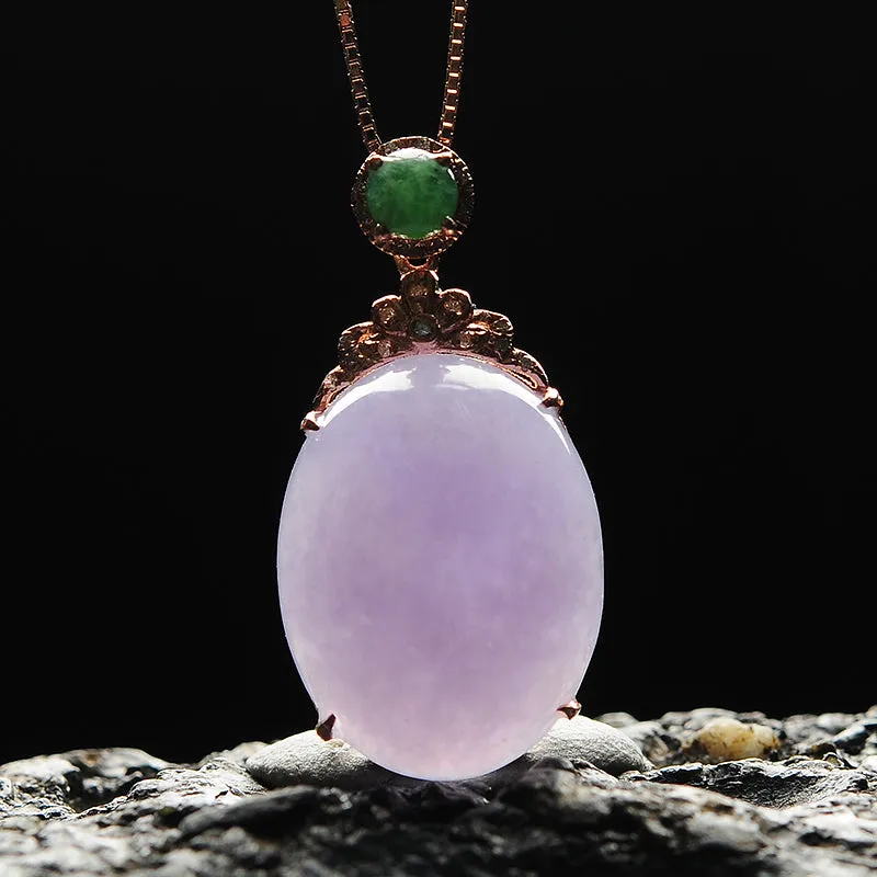 Natural Jade Pendant Jadeite Gold Pendant PT87
