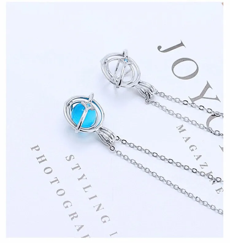 Necklace Pendant Blank Setting Star Charm 15x20mm Sterling Silver White Gold Fine 925 For One Pearl Prong DIY Jewelry Finding Wholesale 1pc