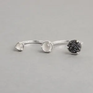 Stylish Three-Finger PATH Ring - Unique Statement Jewelry