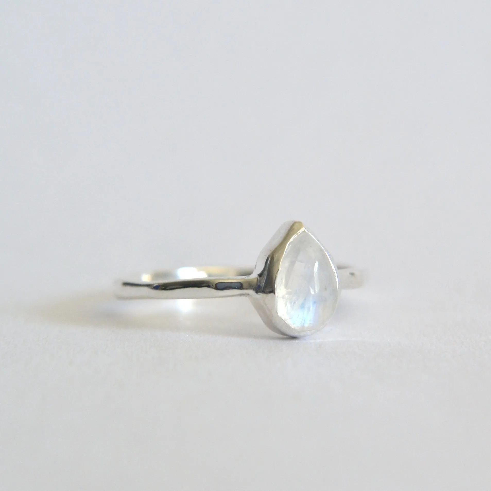 Pear Moonstone Ring