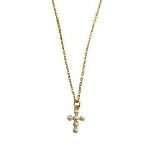 Pearl Cross Necklace
