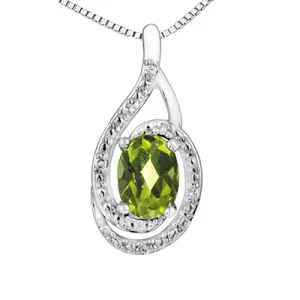 PERIDOT & DIAMOND PENDANT