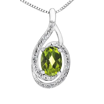 PERIDOT & DIAMOND PENDANT