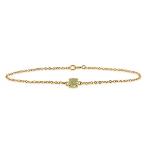 Peridot Armband in 9ct Gelb Gold