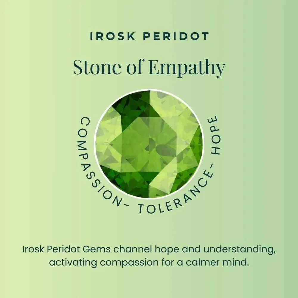 Peridot Bracelet | Bezel Set Round Design by Irosk ®