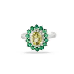 Peridot Ring | 925 Silver- From Purl
