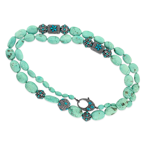 Persian Turquoise Bead Necklace