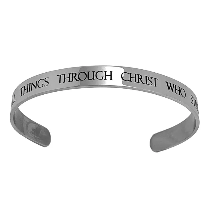 Phil 4:13 Stainless Steel Bracelet