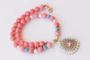 PINK CORAL NECKLACE