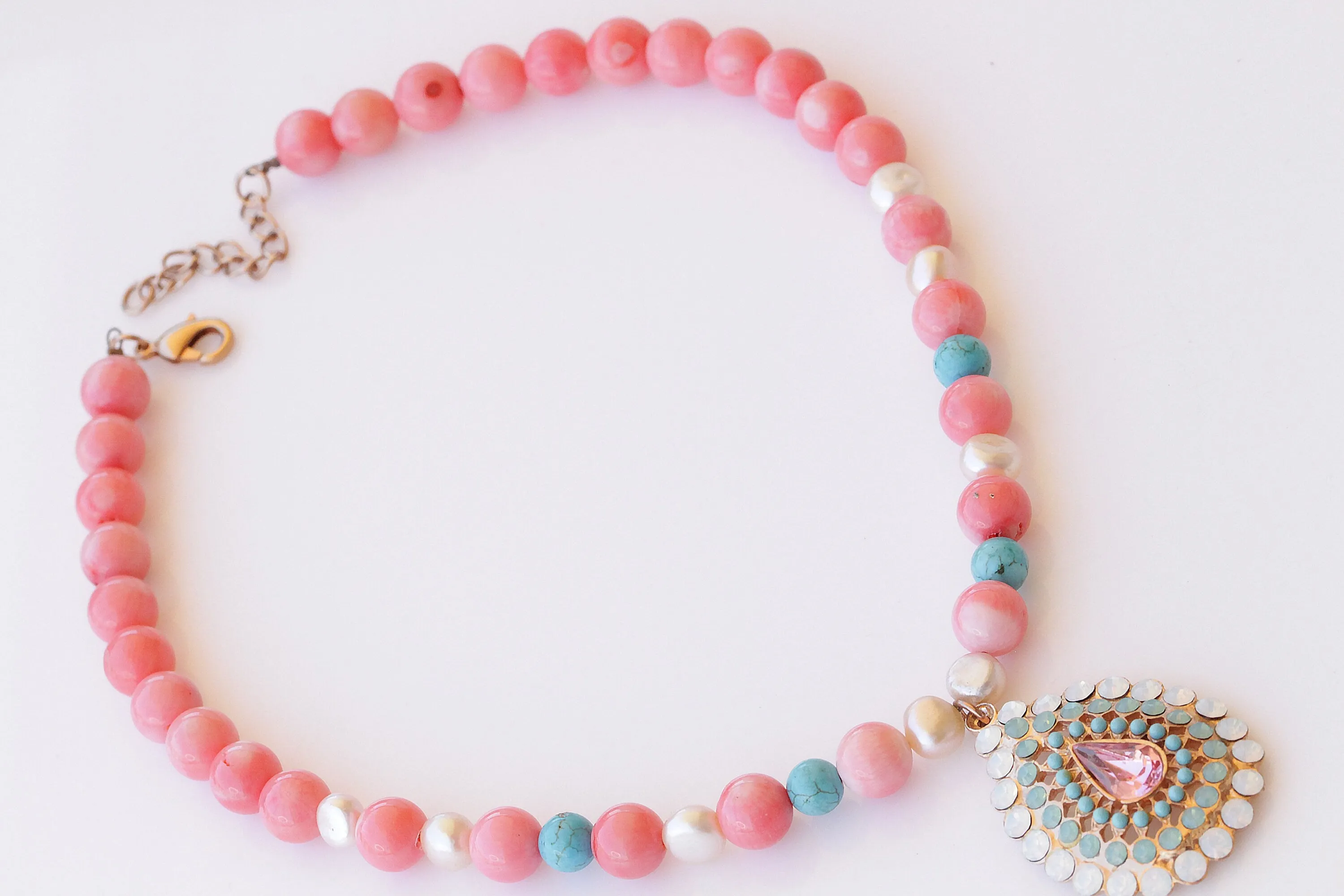 PINK CORAL NECKLACE