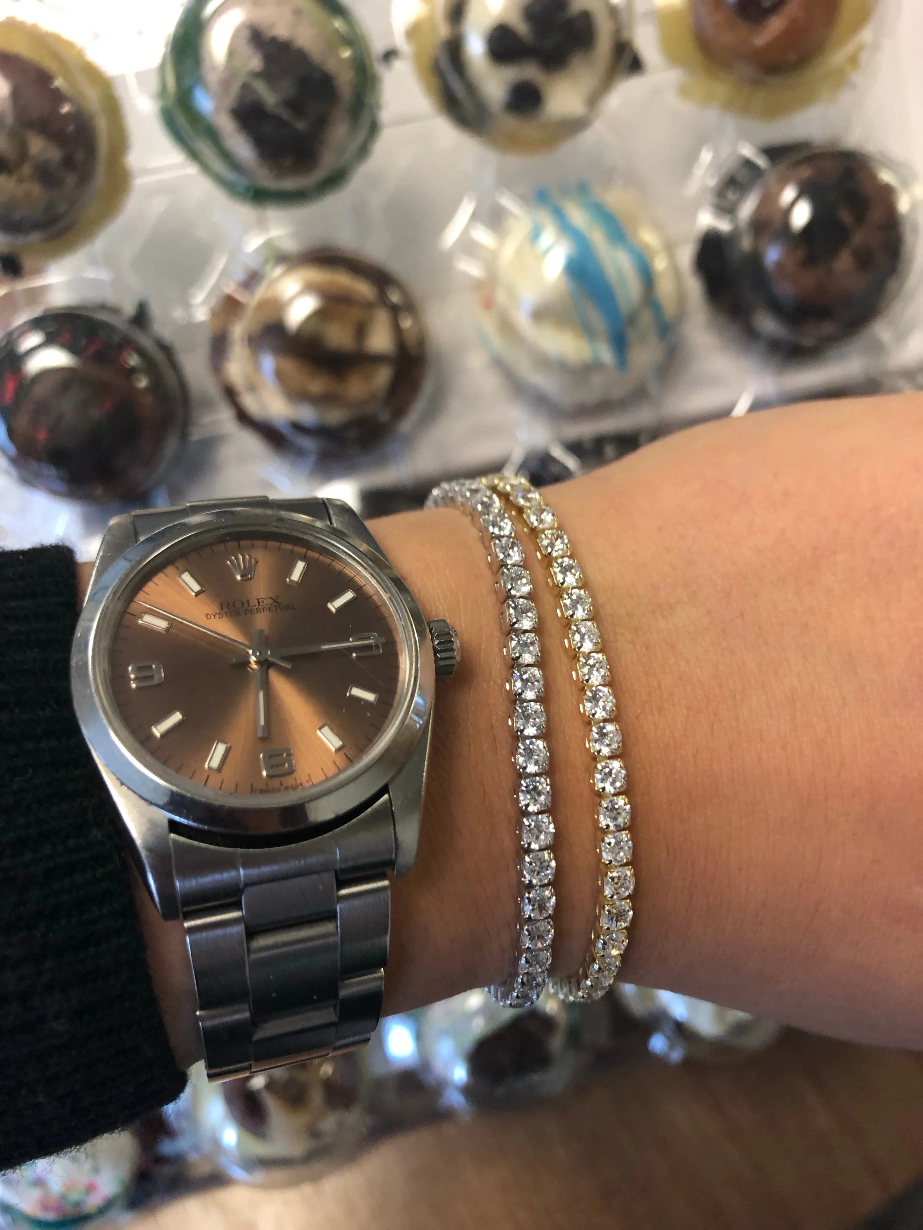 Pullback Tennis Bracelet