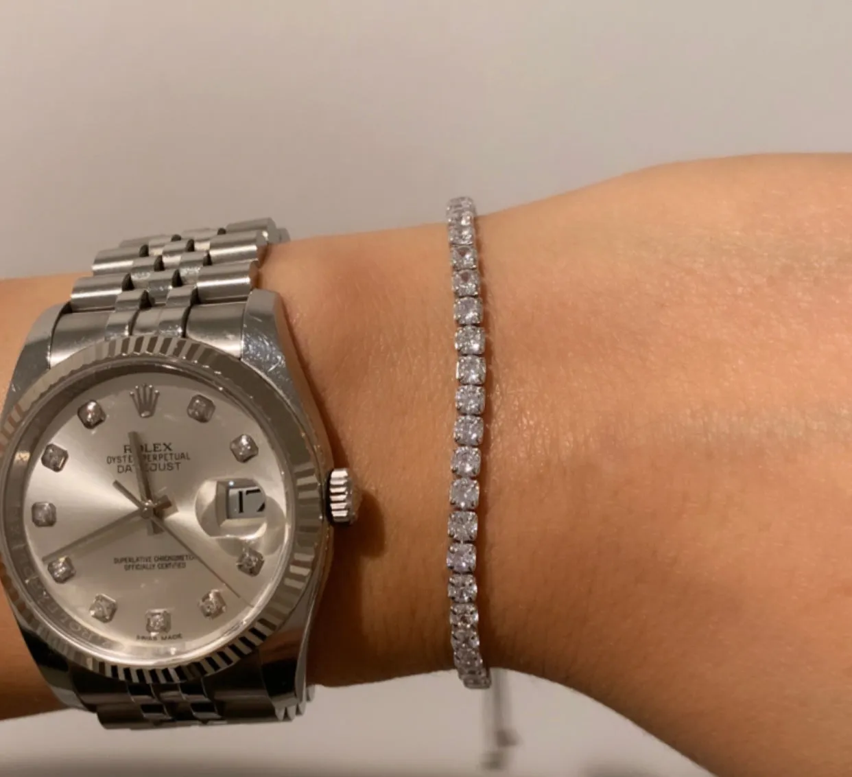 Pullback Tennis Bracelet