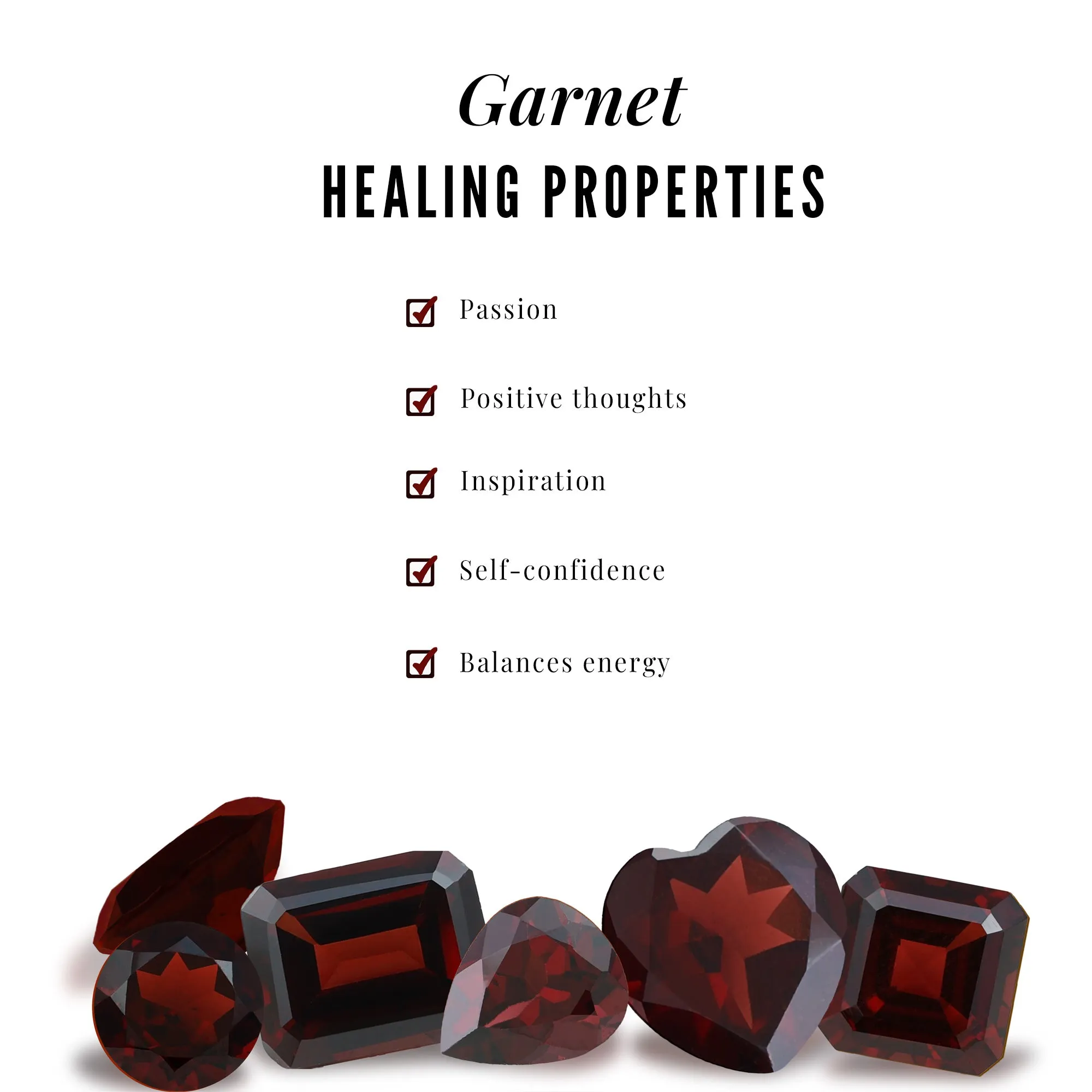 Real Garnet and Diamond Teardrop Dangle Pendant