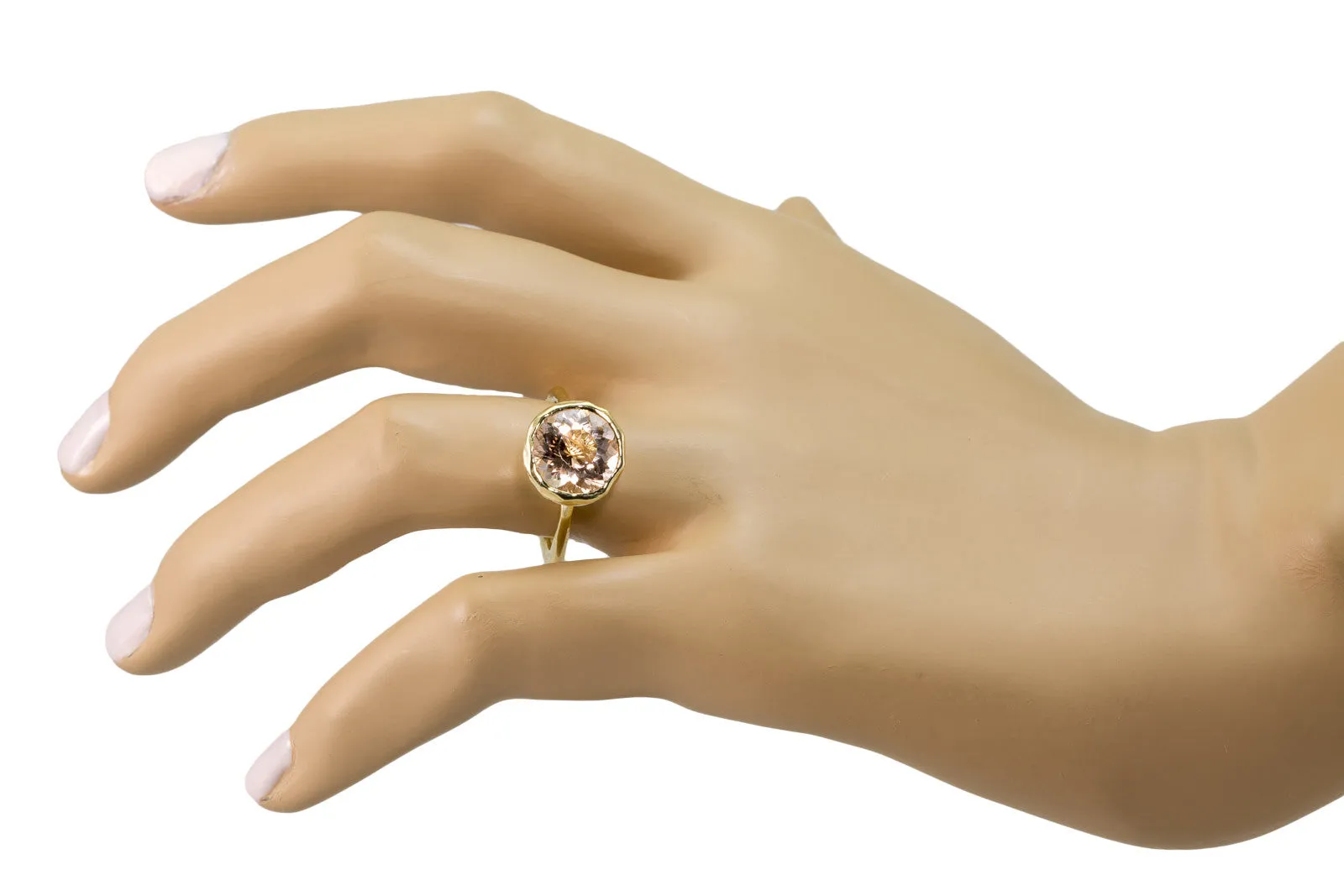 Round Morganite Ring