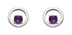 Silver Amethyst Earrings. February Birthstone