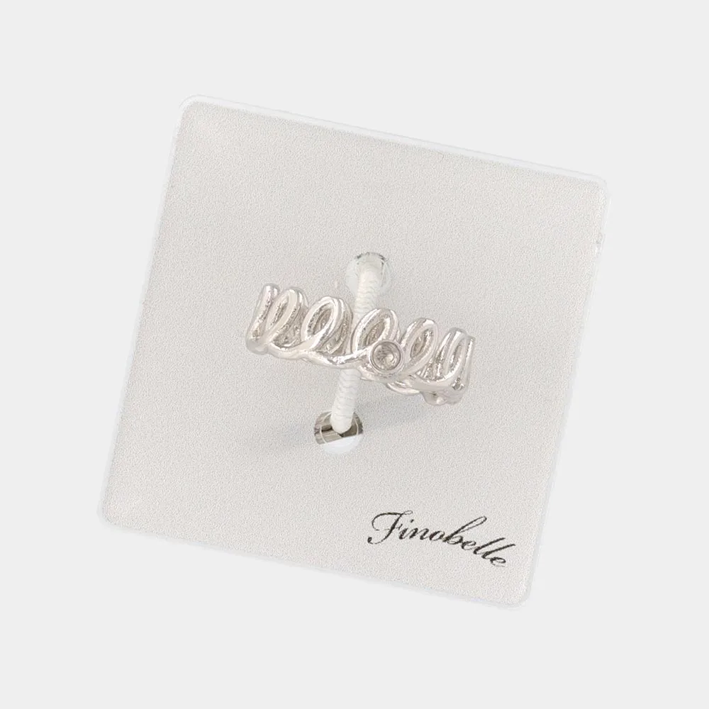 Silver Tone Spiral Pinky Ring