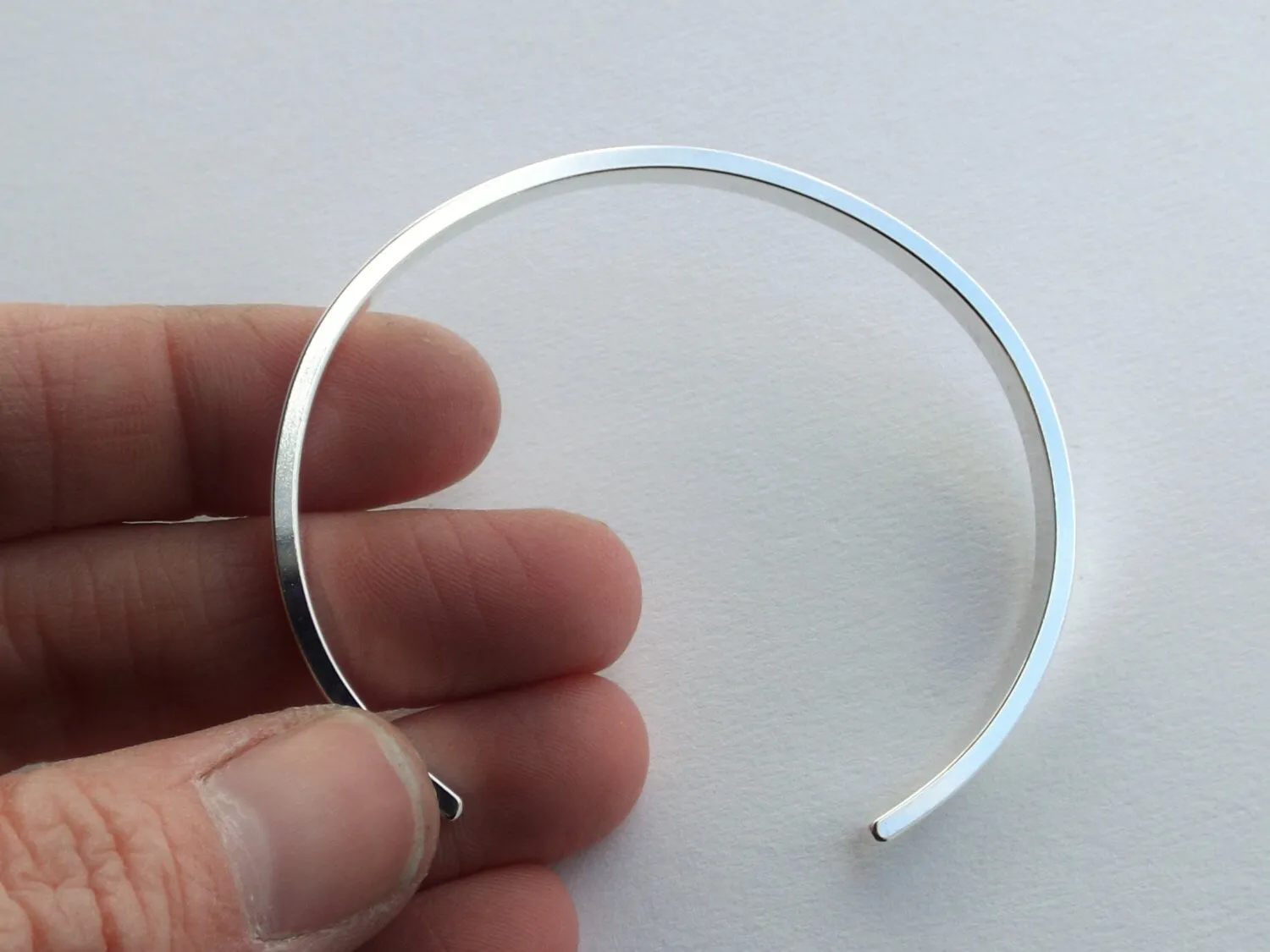 Simple Silver Cuff Bracelet, Wide Silver Stacking Cuff, Modest Cuff Bracelet, Thick Cuff Bracelet, Cuff, Simple, Layering Cuff, Thick Cuff