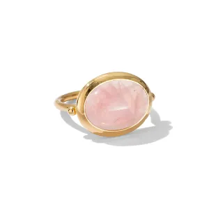 Sirus Ring, Rose Quartz, Gold