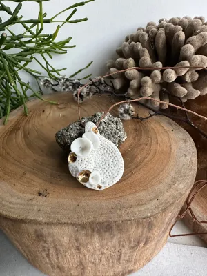 Small hand formed ‘Coral’ Pendant