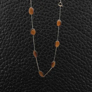 Smokey Topaz Bead Necklace