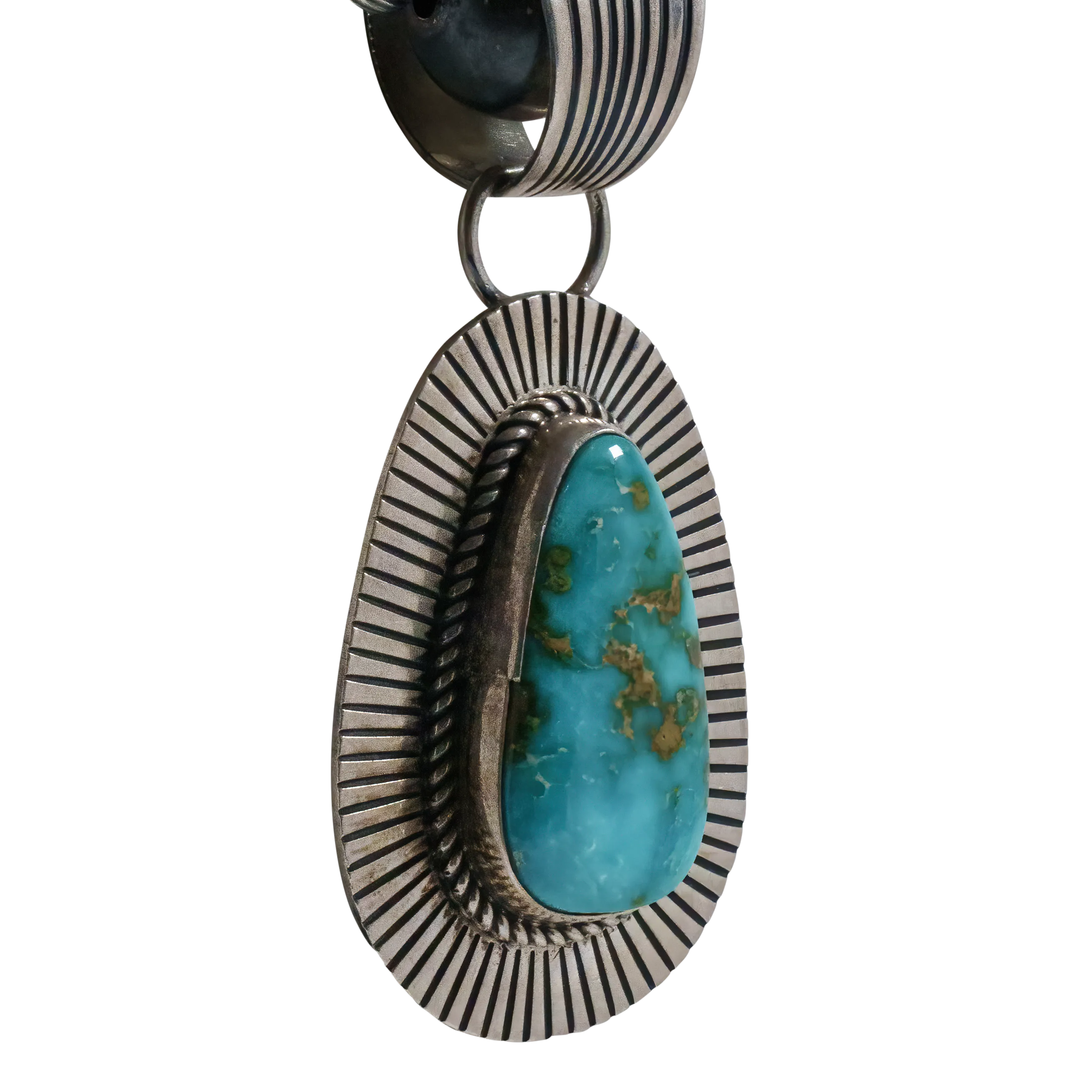 Sonoran Turquoise Pendant & Navajo Pearls Necklace Set | Albert Jake