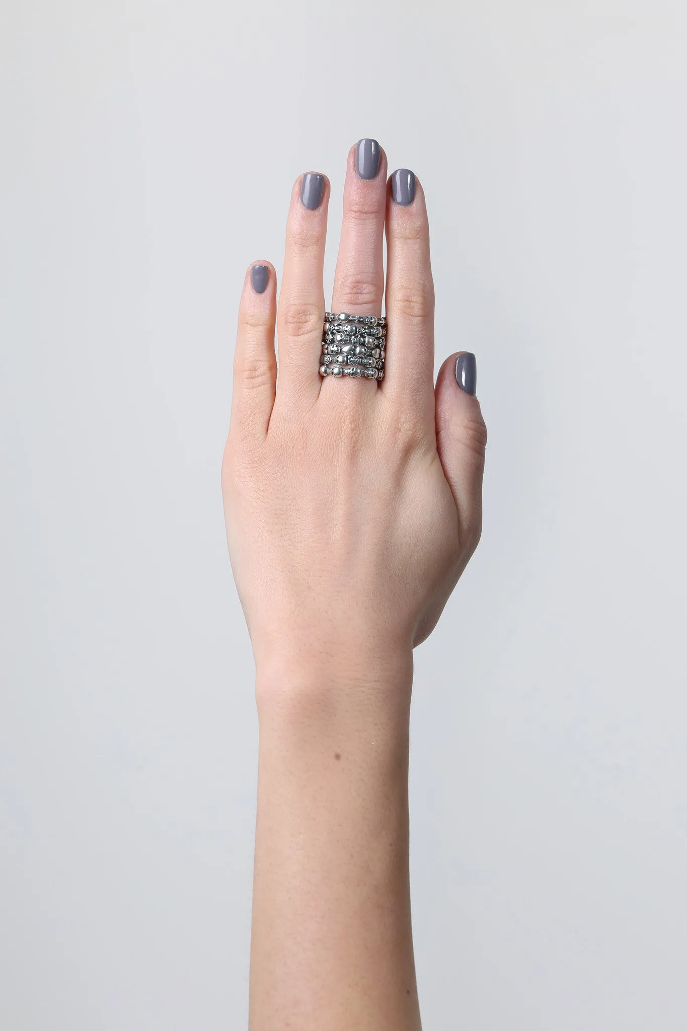 Stackable Skull & Heart Ring